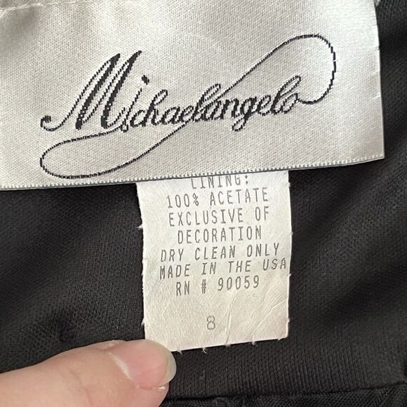 Michaelangelo Gown Formal Dress Sz 8 Velvet Elegant Babydoll Romantic Whimsygoth - Picture 8 of 9